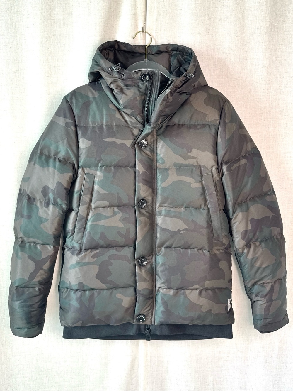 Kith x Nano Universe x Nishikawa Down Hooded Puffer Jacket Woodland Camo Small